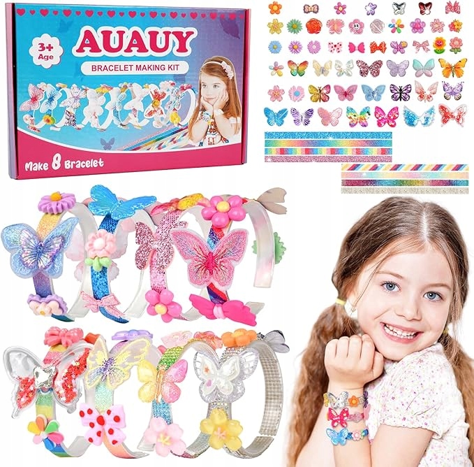 Sada na výrobu Diy náramků přátelství pro dívky 50 ozdob