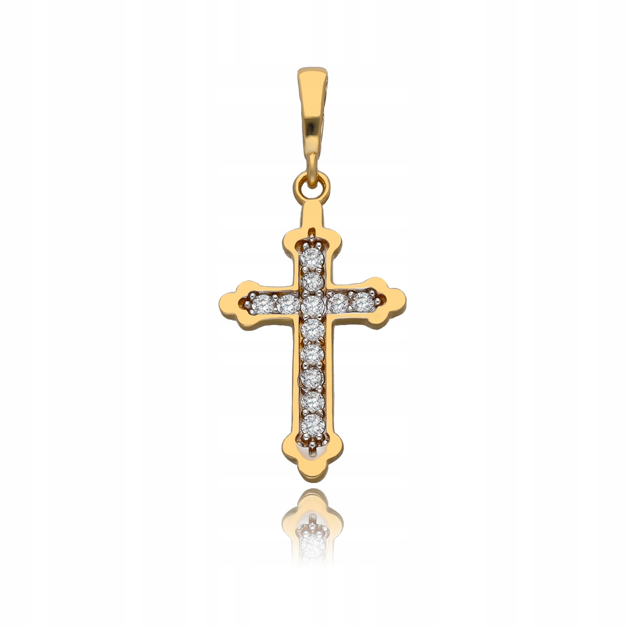 Zlatý Křížek S Zirkony Pro Dítě Svaté Přijímání Křest Zlato 585