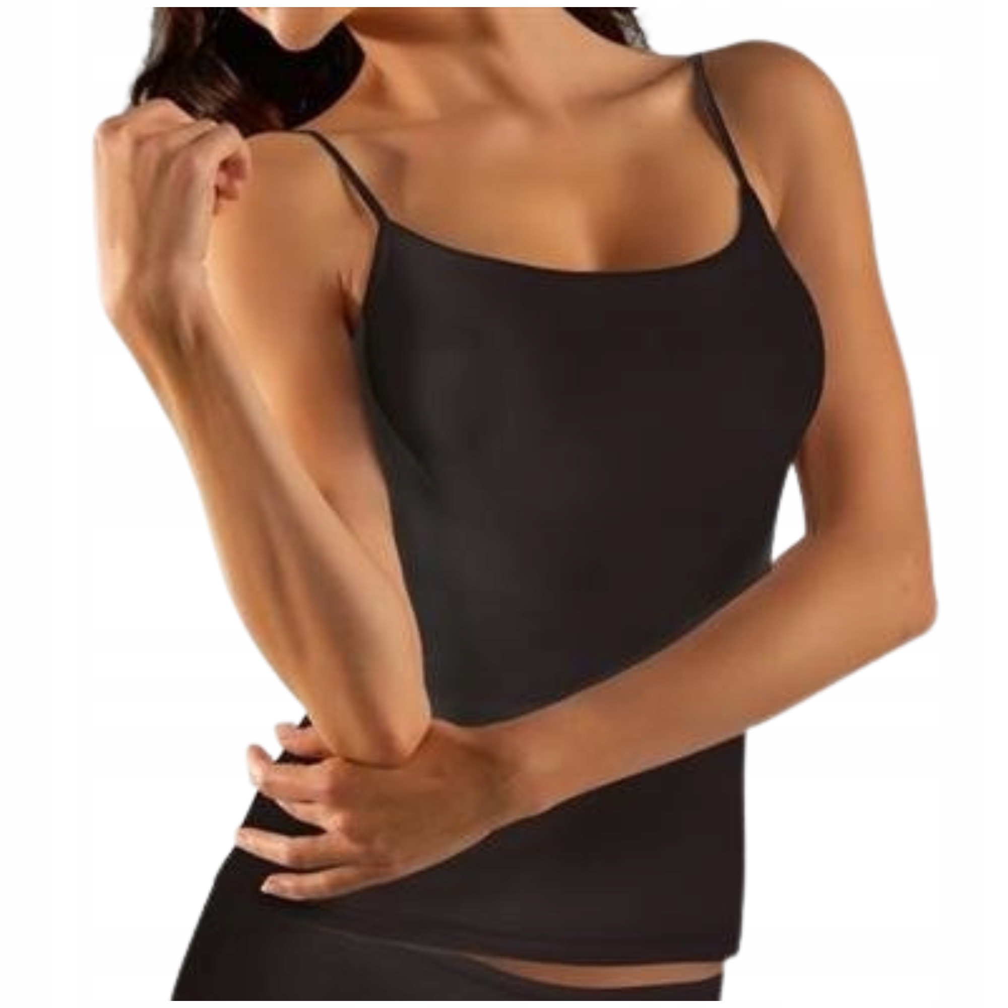 Top pod tričko s úzkými ramínky Nvc Pure tričko černé 40