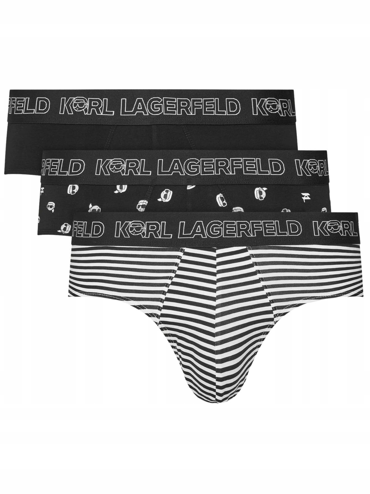 Pánské slipy Karl Lagerfeld A1M47043 černé S