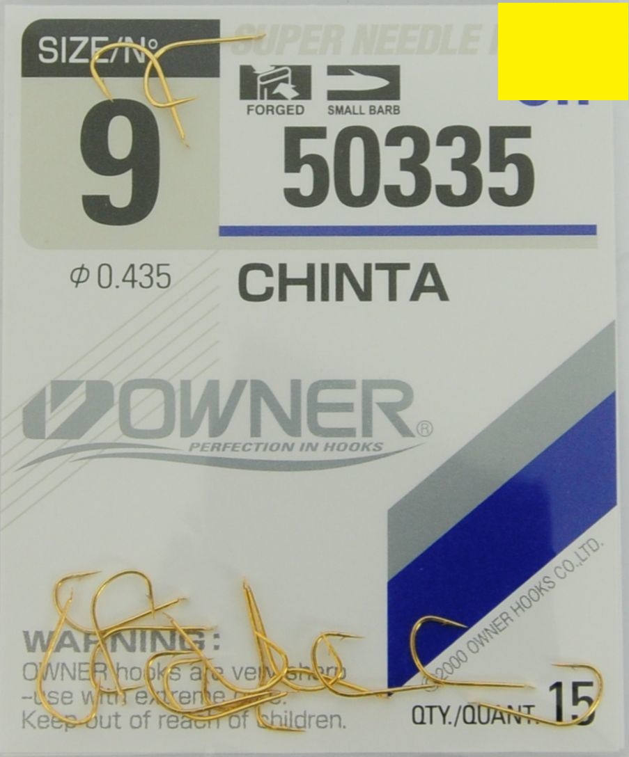 Nr 9 Haczyki Owner Chinta 50335 Złote Ostre
