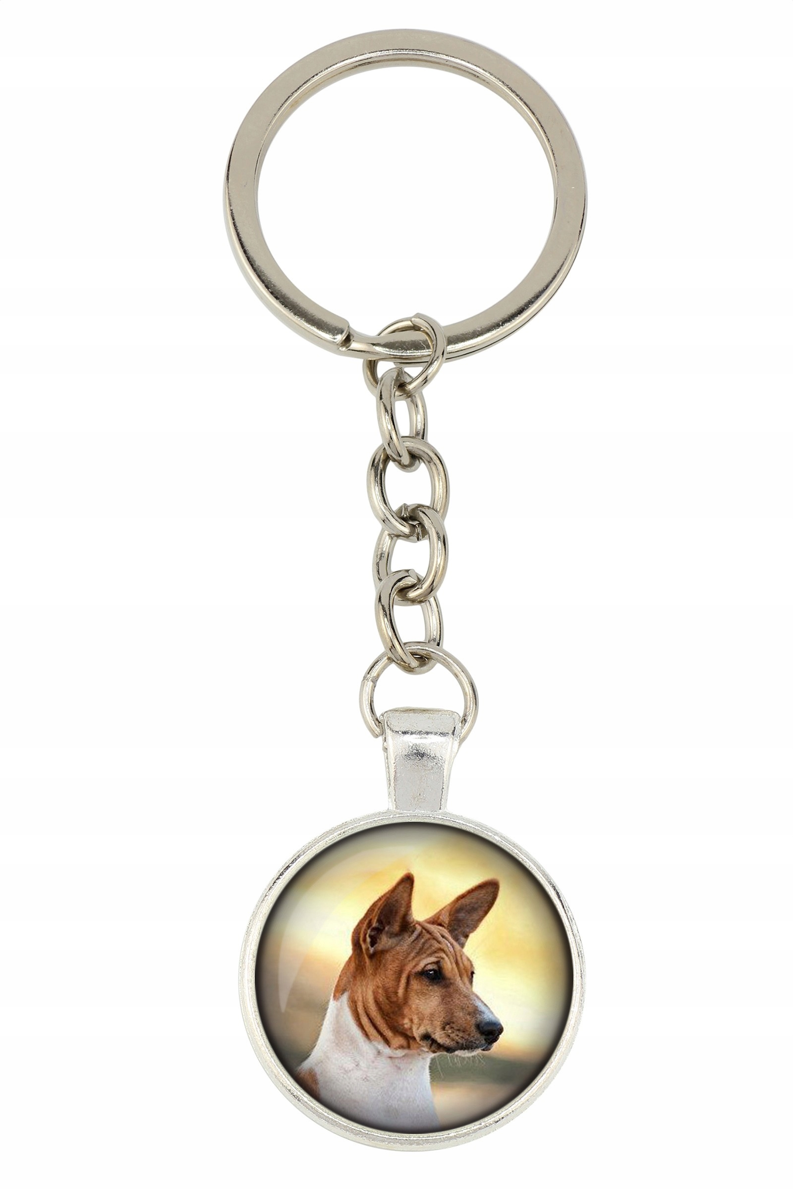 

Basenji Brelok Twoje zdjęcie foto Handmade