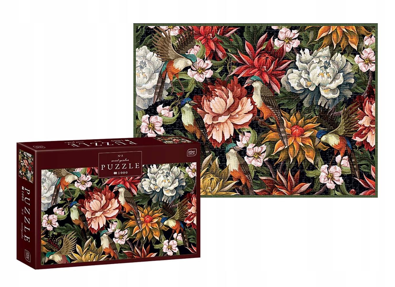 

Puzzle Interdruk 1000 el Premium Ptaki Kwiaty
