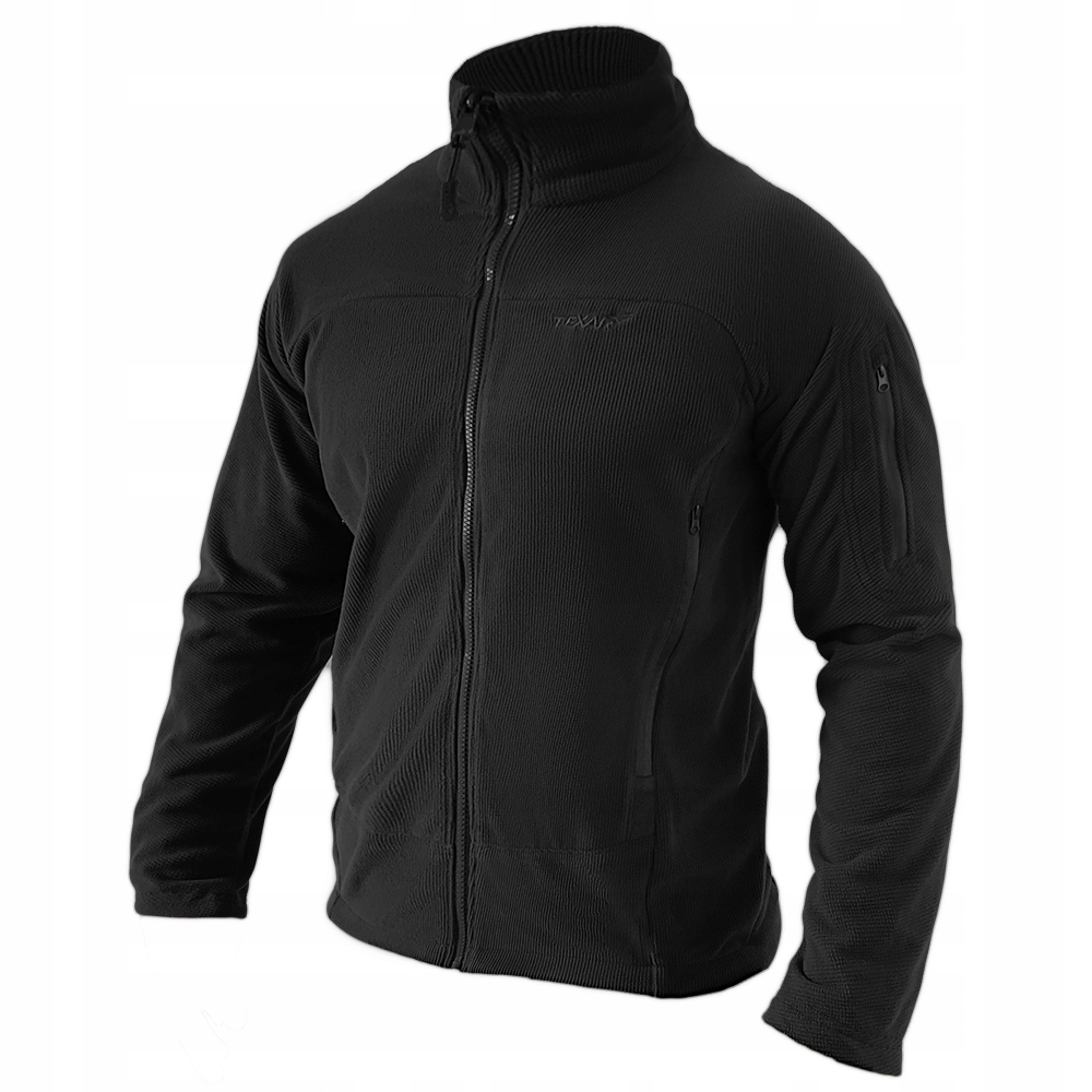 Bluza Polarowa taktyczna Conger Texar Czarna Polar Wojskowy L