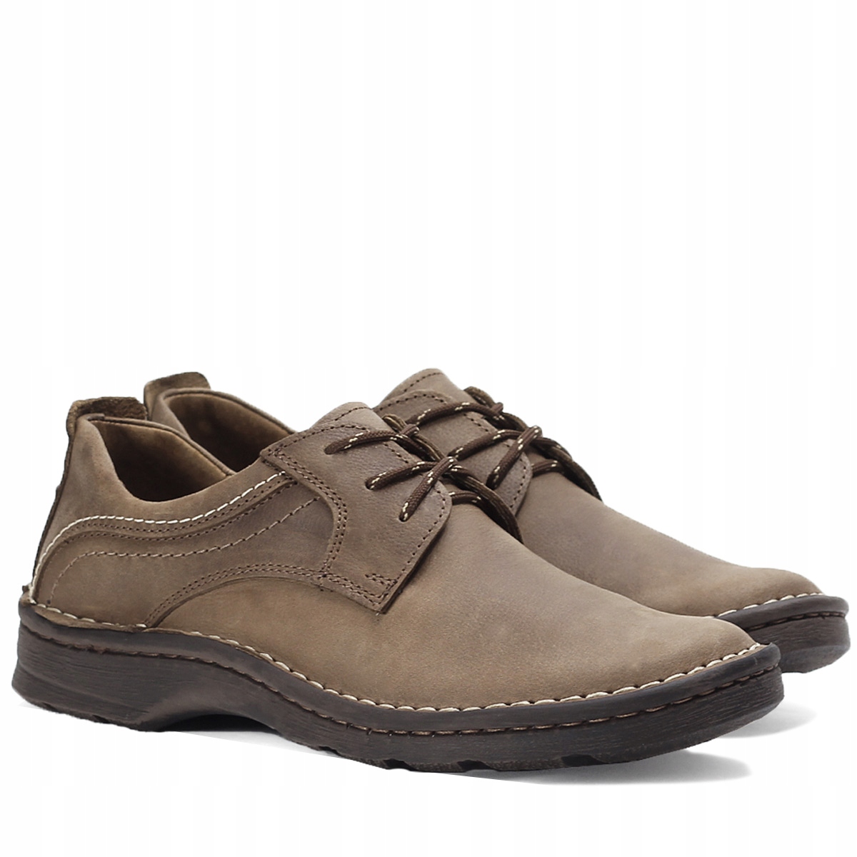 BRILU KULTOWE BUTY CIELAKI POLSKIE SKÓRA BRĄZ 40