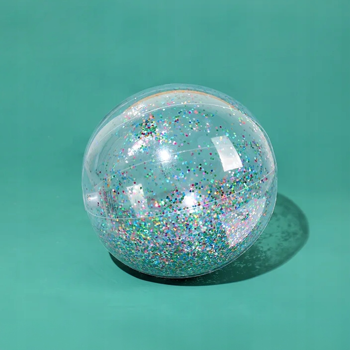 PIŁKA DMUCHANA PLAŻOWA NA BASEN DO WODY DLA DZIECI RODZINNA Z CEKINAMI 40CM Model PIŁKA DMUCHANA DO WODY DLA DZIECI NA BASEN BROKAT