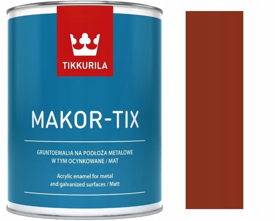 

Makor-tix Tikkurila Farba Na Dach 1L Czerwony Tle.