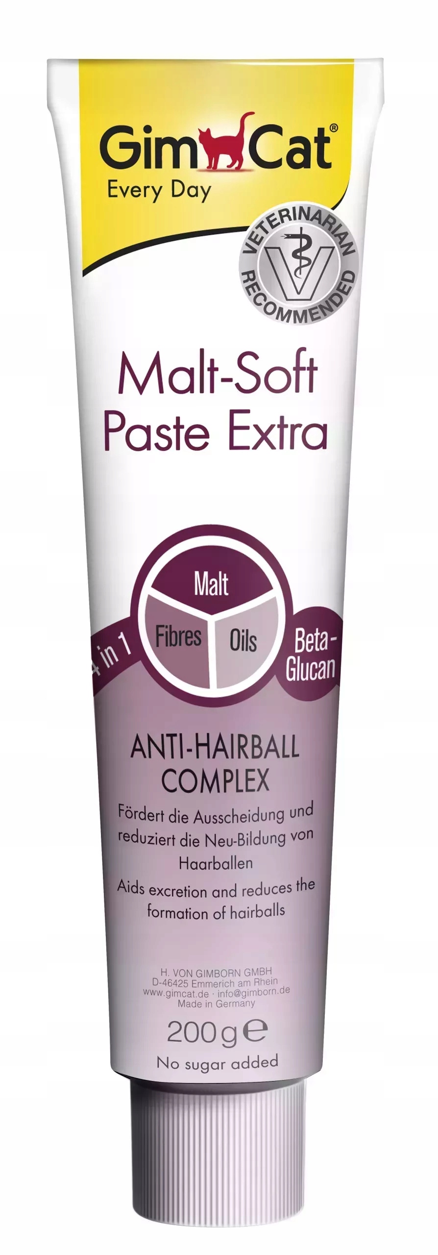 Levně 2X Gimborn Gim Cat Malt-Soft Extra odpuzující pasta pro kočky 200 g