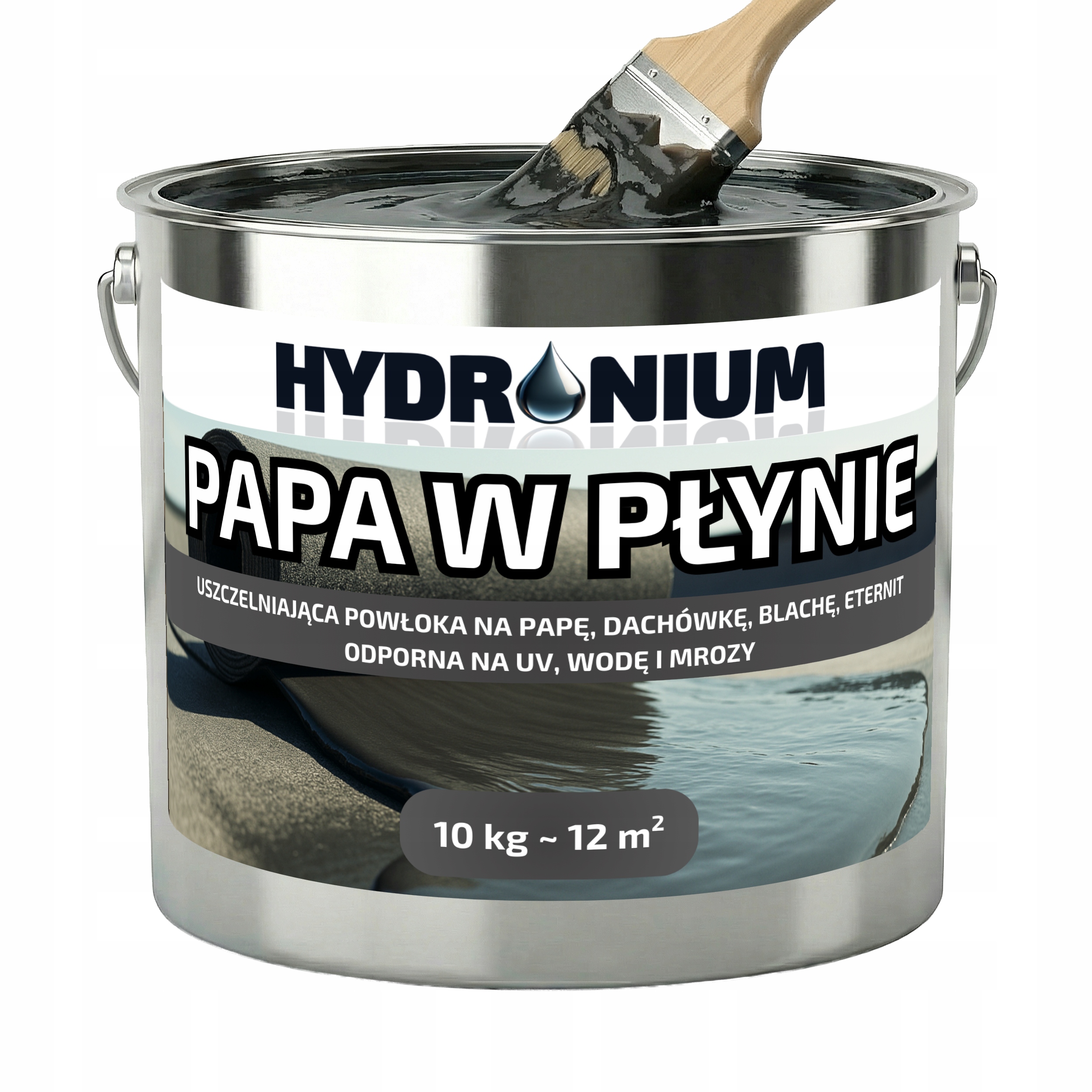 Tekutá Lepenka Hydronium 10 Kg Antracit Střešní Těsnění Střešní Fólie