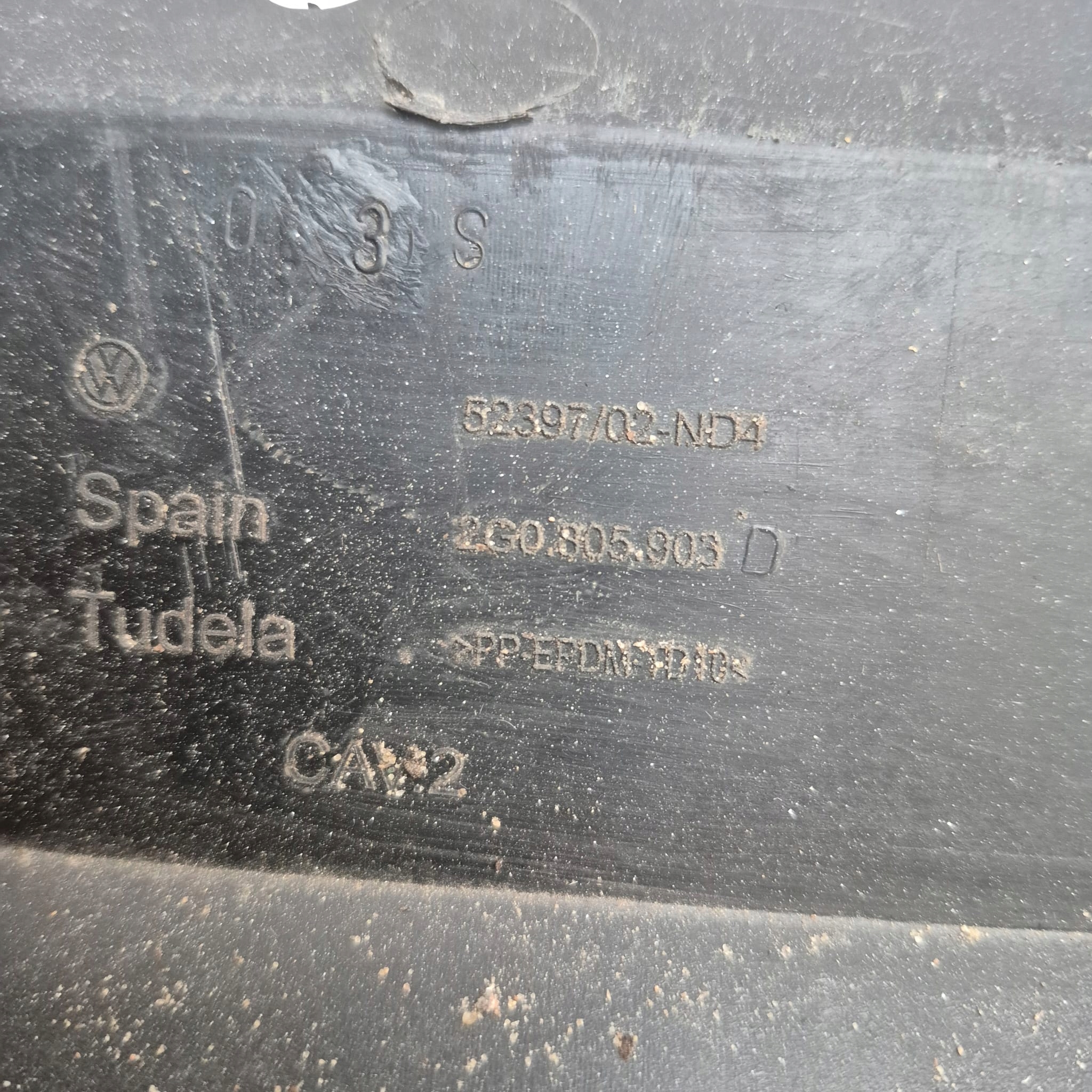 VW POLO VI 6 2G 17-21 Blende Abdeckung abdeckung unter Stoßstange