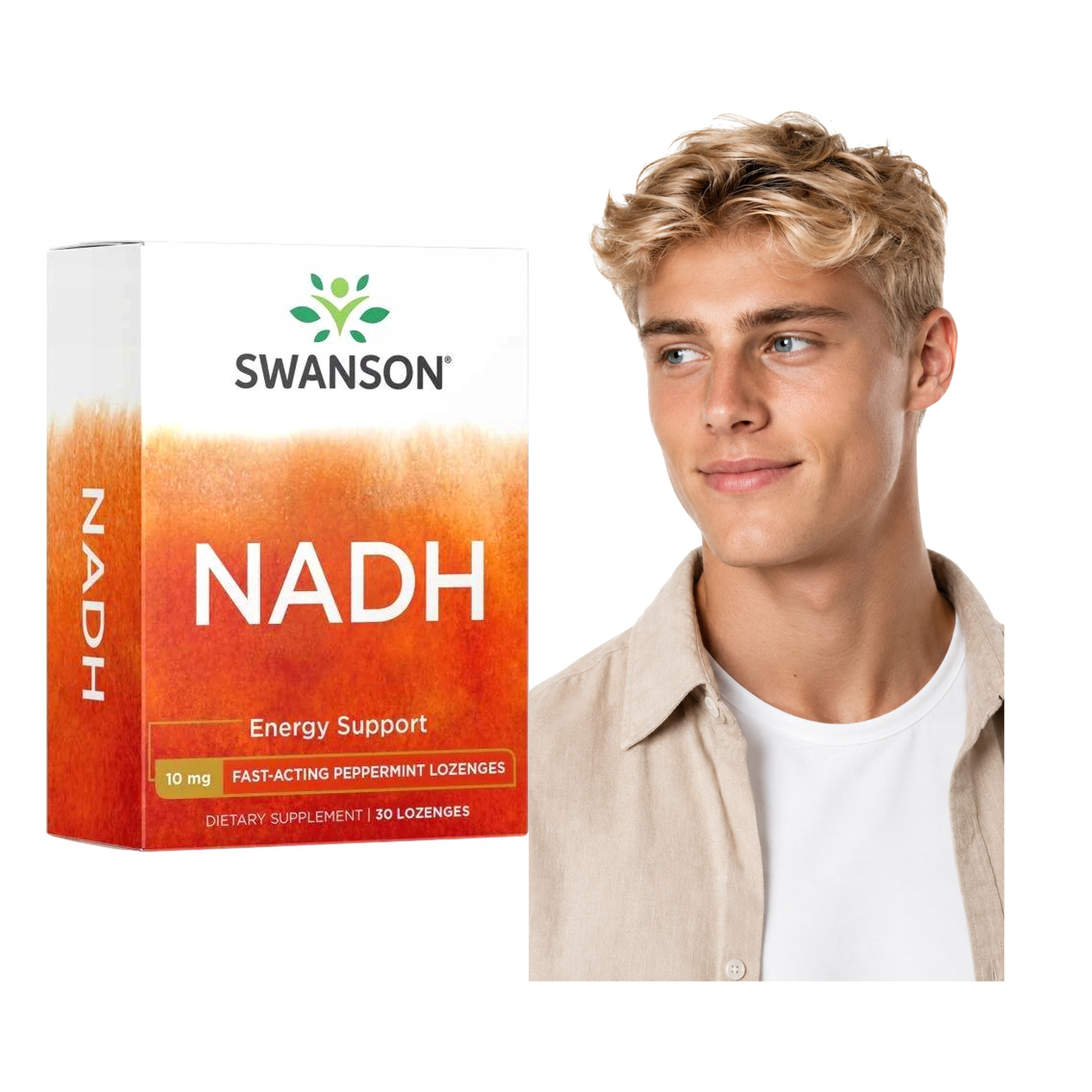 Swanson Nadh 10 mg Koenzym 1 Dinukleotyd Nikotynamidoadeninowy 30 tab.