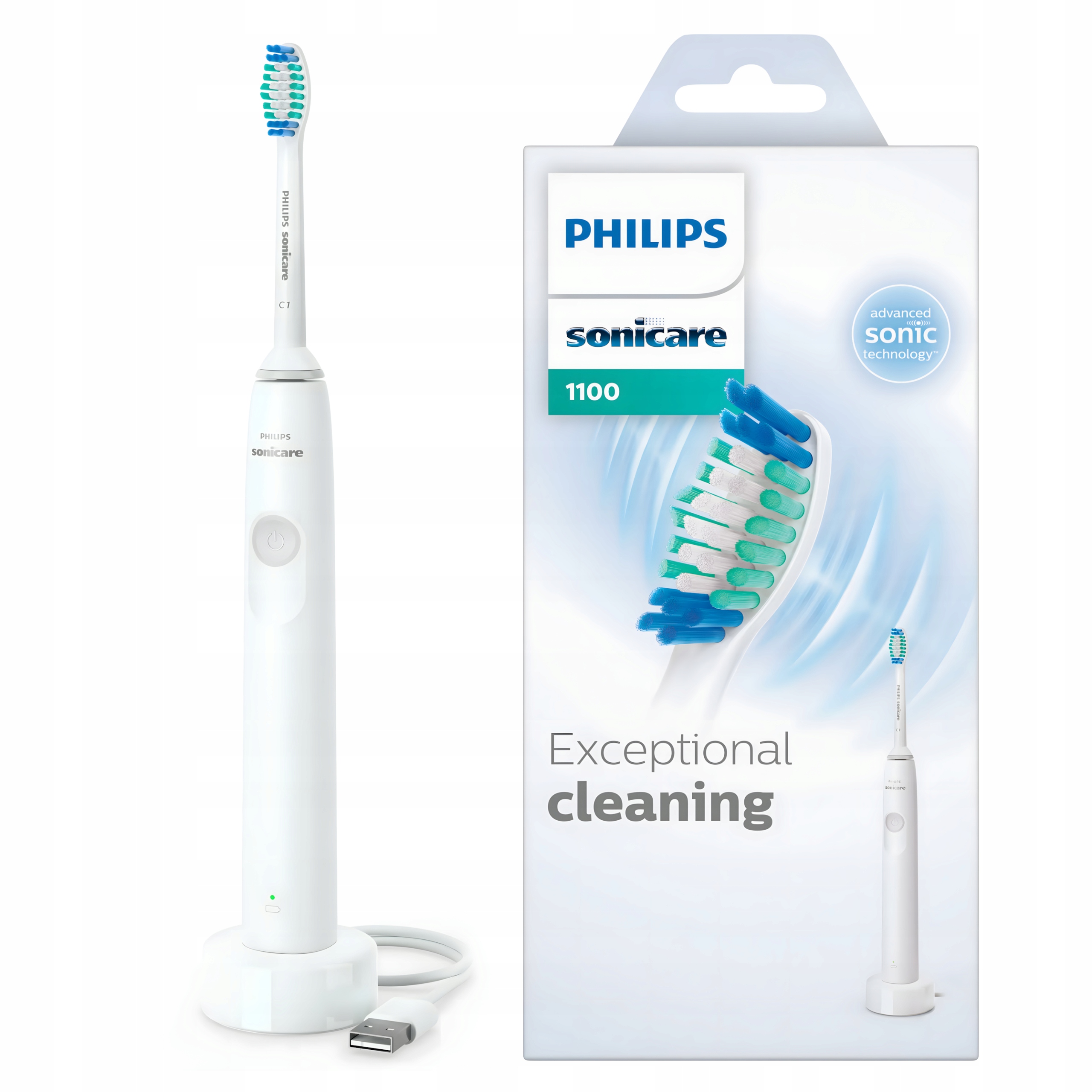 Philips Sonicare HX3641/02 Szczoteczka Soniczna Biała 31000 Timer
