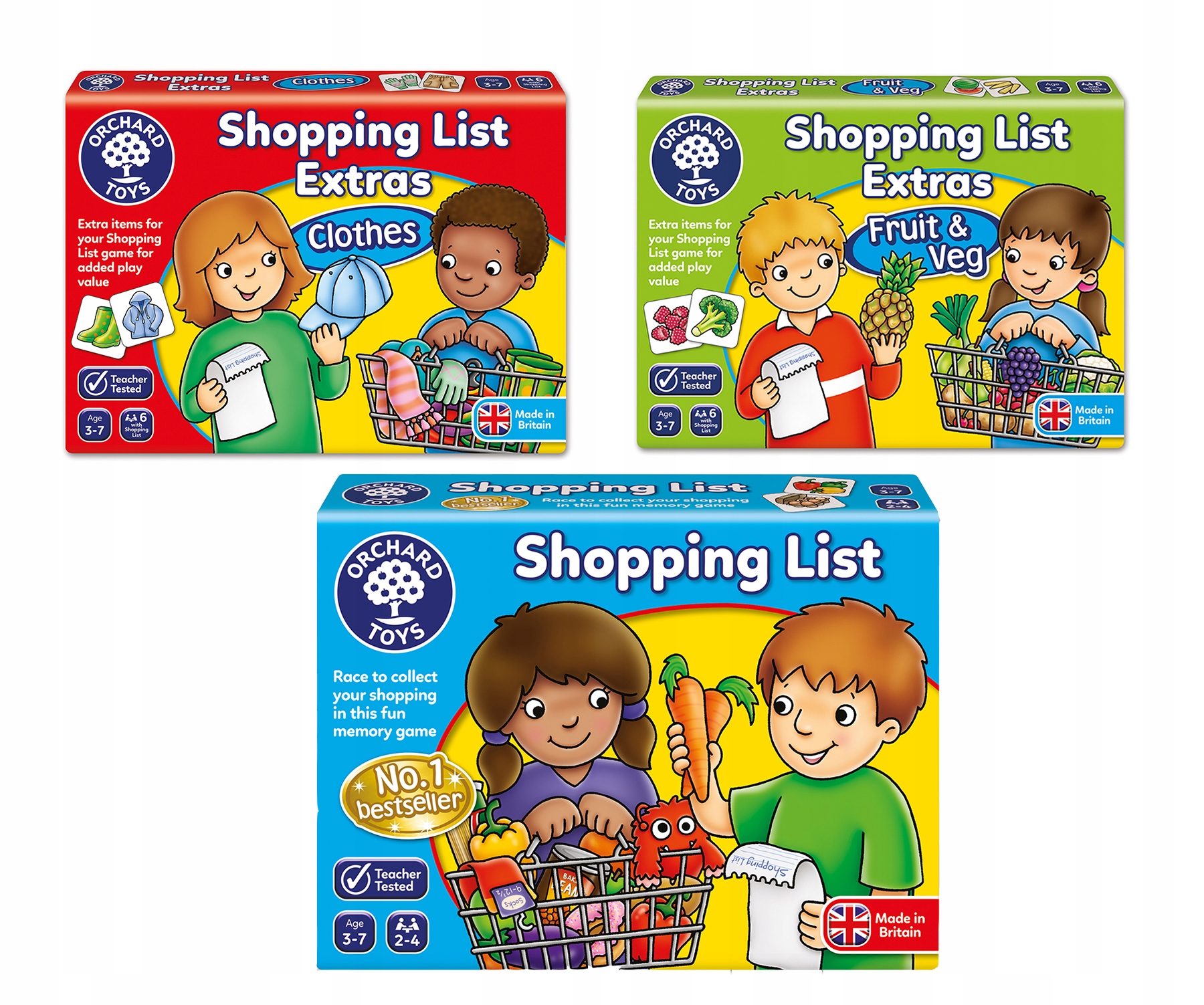 Orchard Toys Shopping List - набор из 3 игр!!!