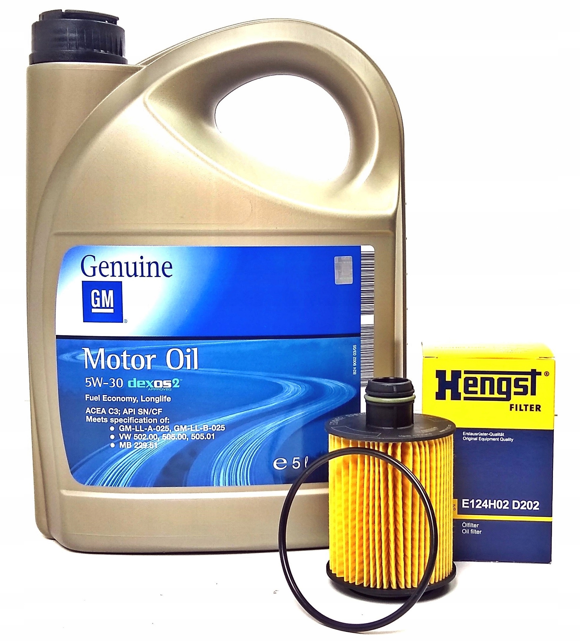 E124H02 D202 - 5Л МАСЛО GM + ФІЛЬТР ASTRA J ZAFIRA INSIGNIA 2.0 CDTI