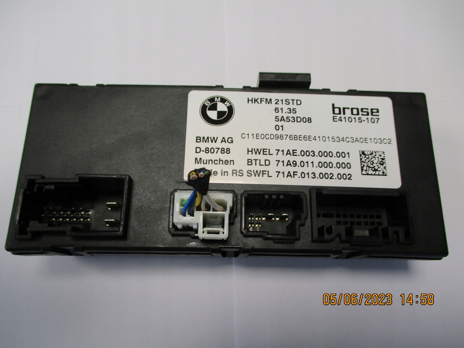modul Bedienteil heckklappe BMW 2 U06 5A53D08