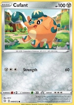 Karta Pokemon Cufant (shf 49)