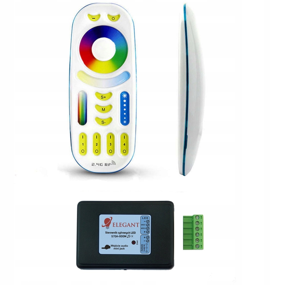 Digitální Led ovladač Elegant s dálkovým ovládáním S70A Hudební WS2811 WS2812B