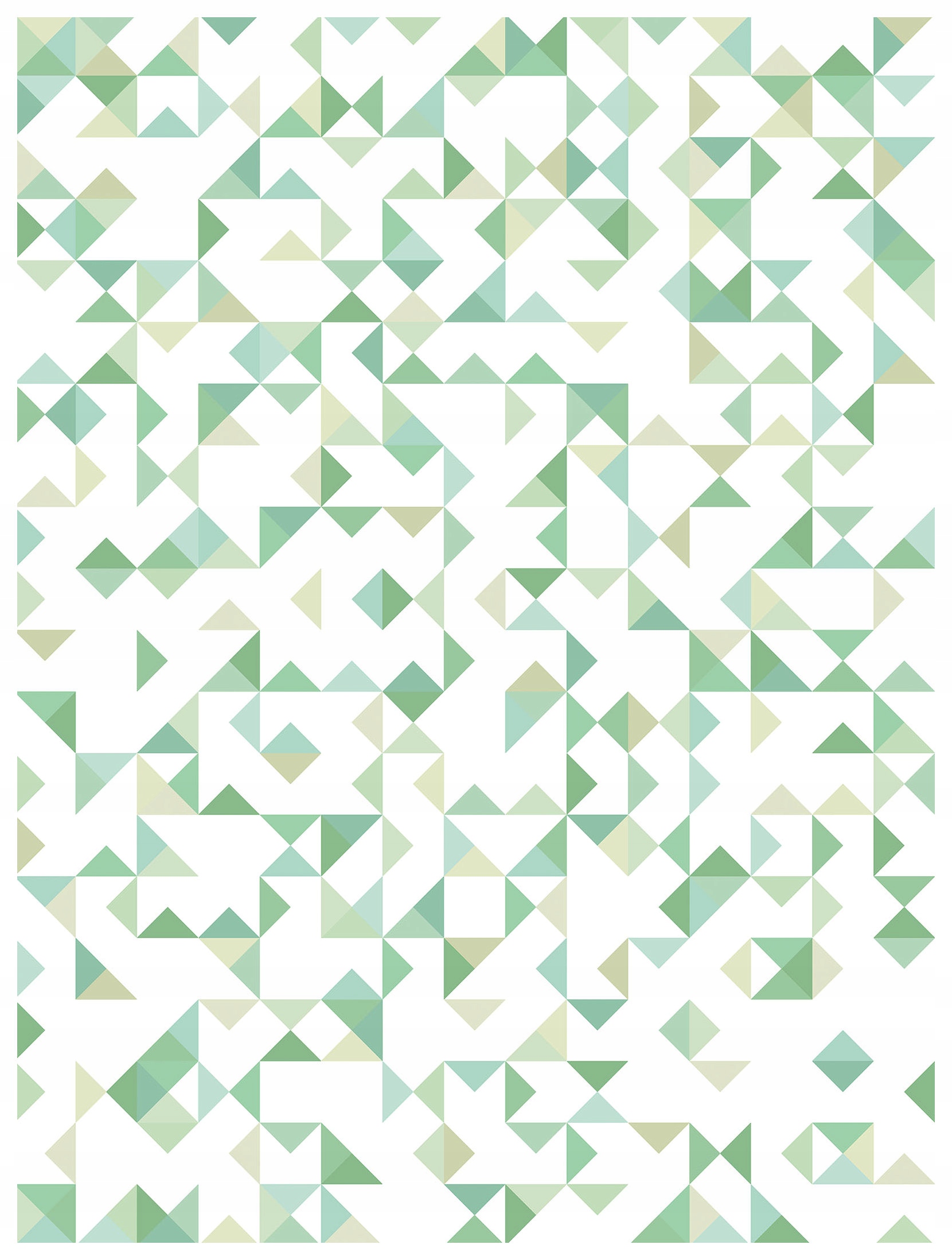 Fototapeta Geometrický zelený les trojúhelníky na světlém pozadí 184x254 lepidlo