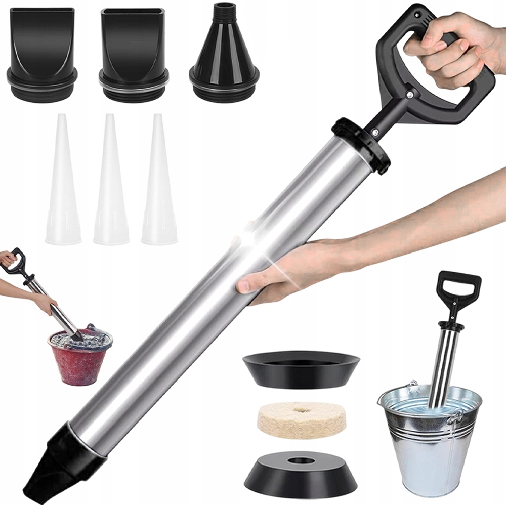 PISTOLET DO ZAPRAWY STAL NIERDZEWNA DO FUG CEMENTU