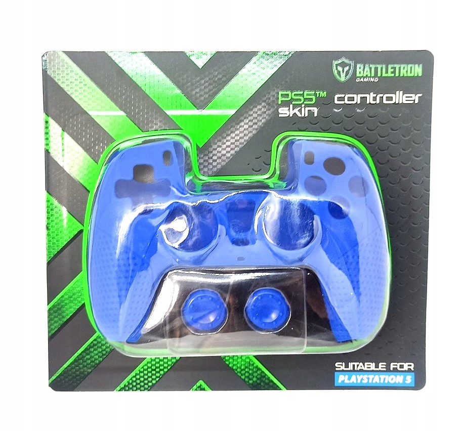 Skórka obudowa etui na kontroler PS5 Niebieski