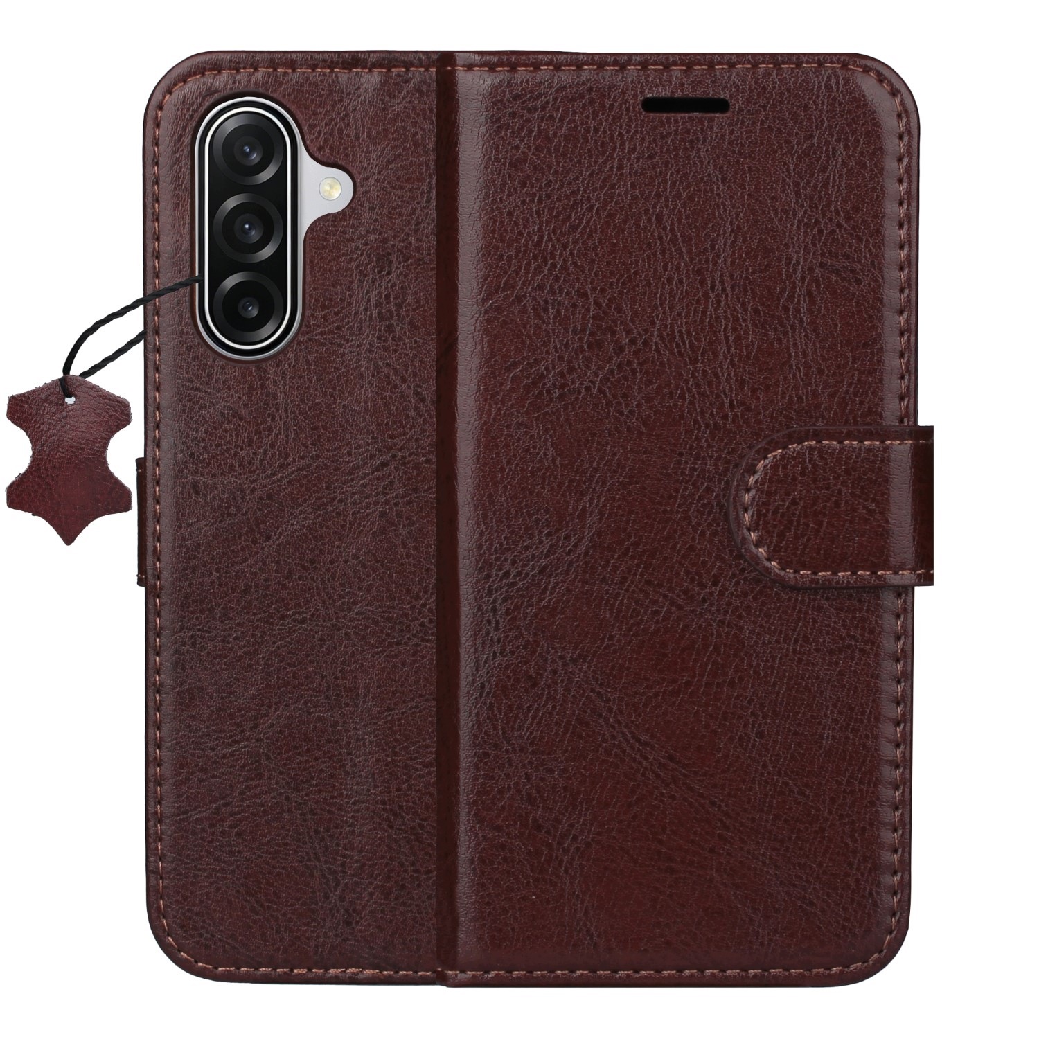 Etui skórzane Smart Luxe do Samsung Galaxy A27 5G brązowe Tfo