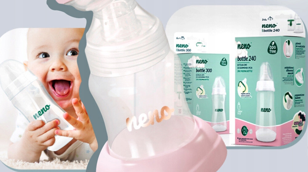 Laktator elektryczny Neno Bella Twin Różowy Elementy zestawu butelka