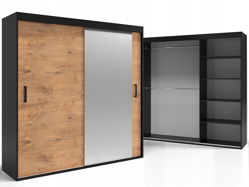 Skříň Posuvná šatní skříň 18 mm 170 VSZ37 O-sofa 2-dvéřová 170x205 Barvy