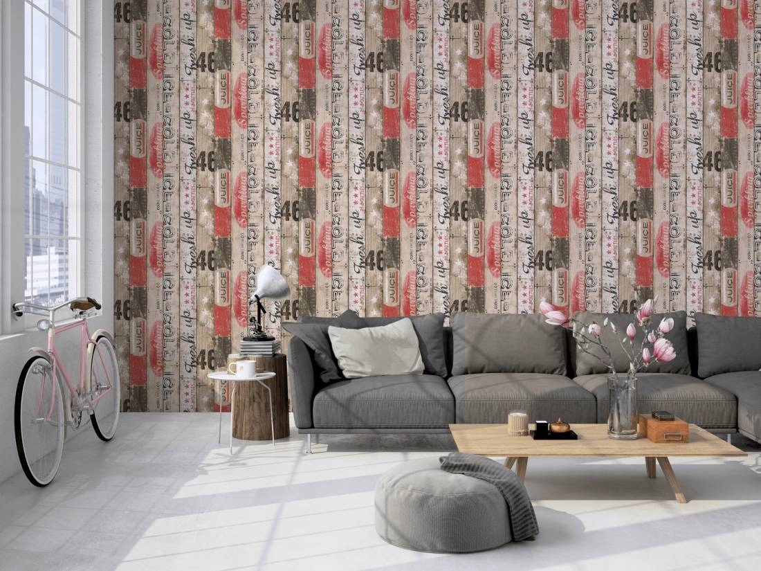 Tapeta Tapety Boys 5 959501 Deski Retro Malowane Marka AS Creation