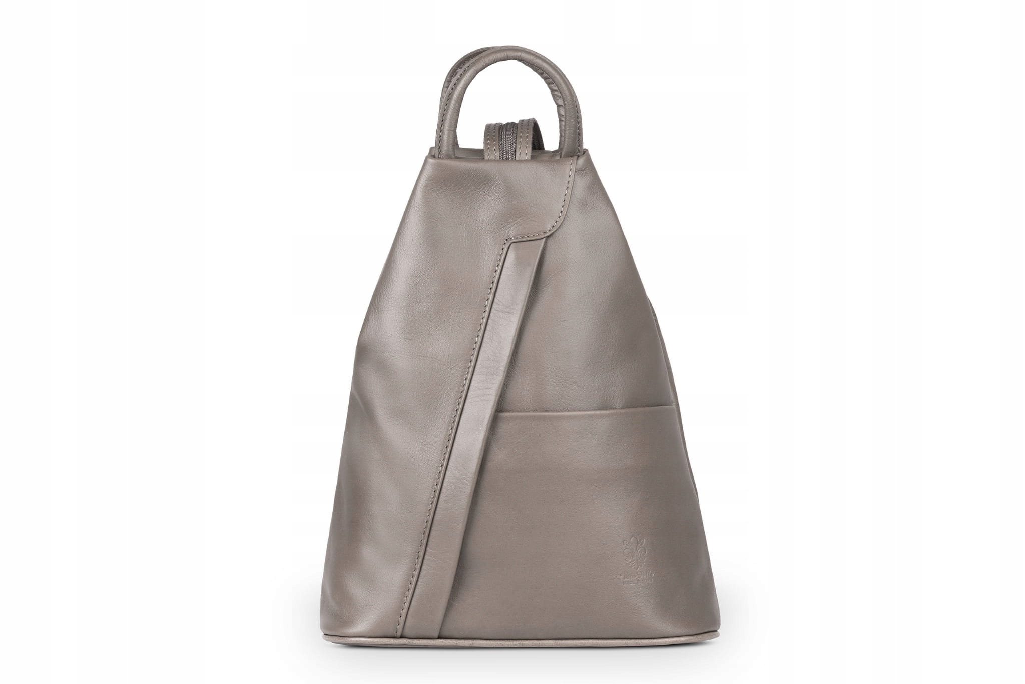 Batoh Kožený Vera Pelle Piramide Taupe