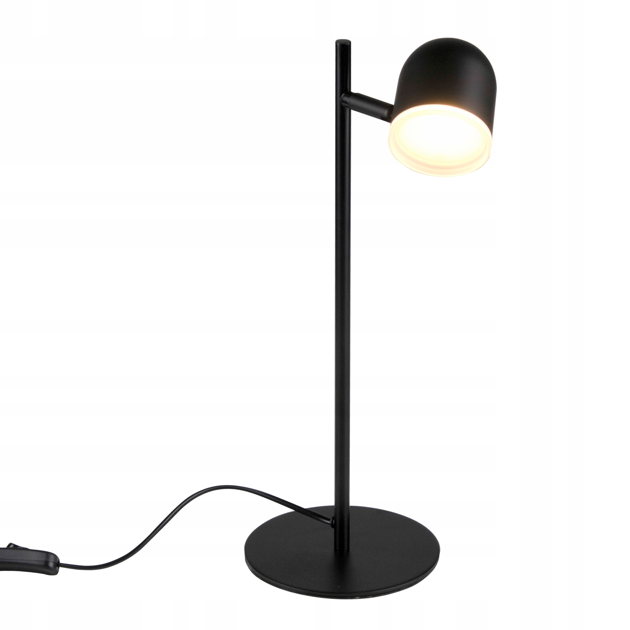 Moderní minimalistická Led stolní lampa, černý reflektor, 3000K, Polux