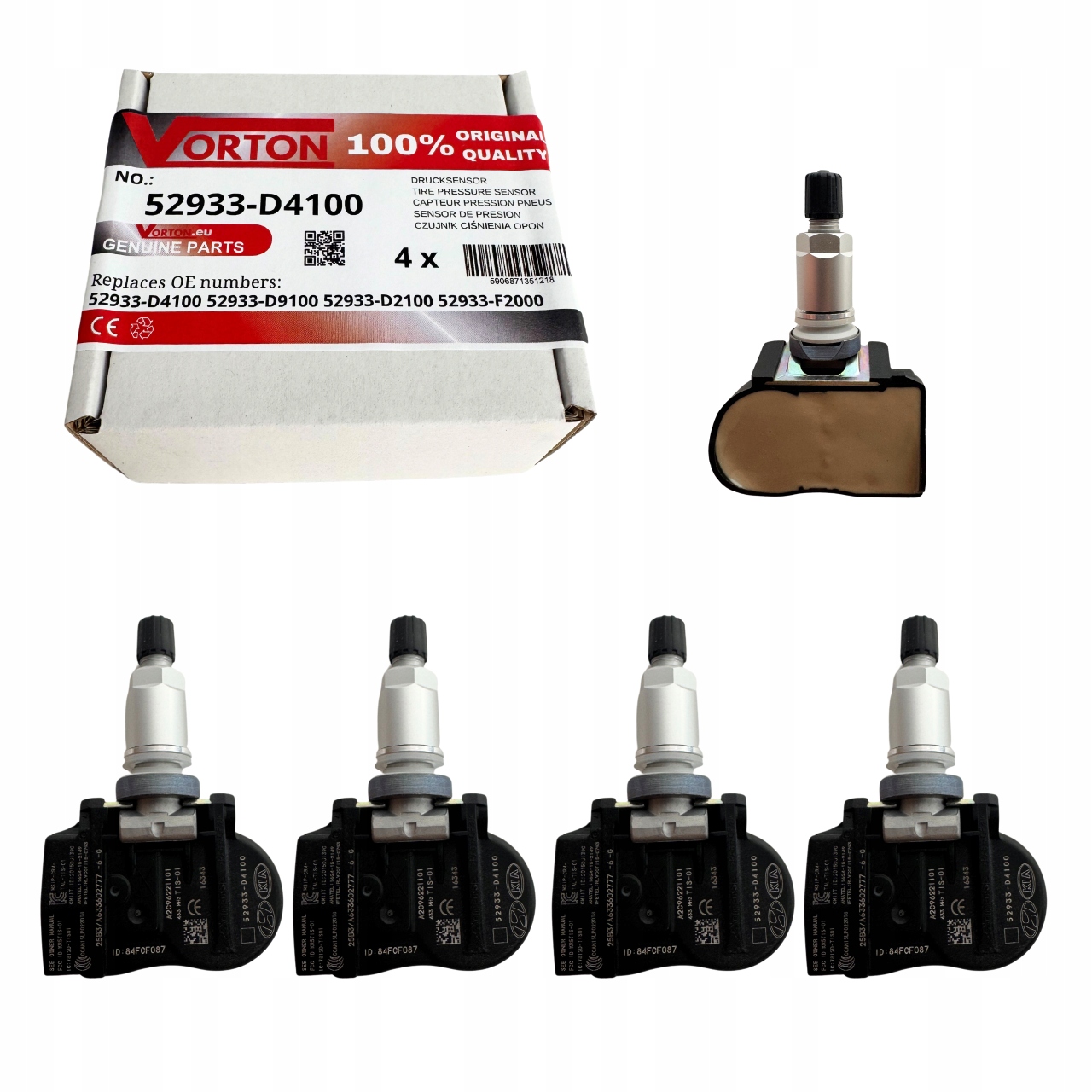 Senzory Tlaku Pneumatík Tpms Hyundai Ioniq Kona Santa Fe Veloster Elantra