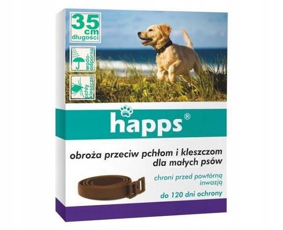 

Happs obroża na pchły i kleszcze Małe Psy 35cm