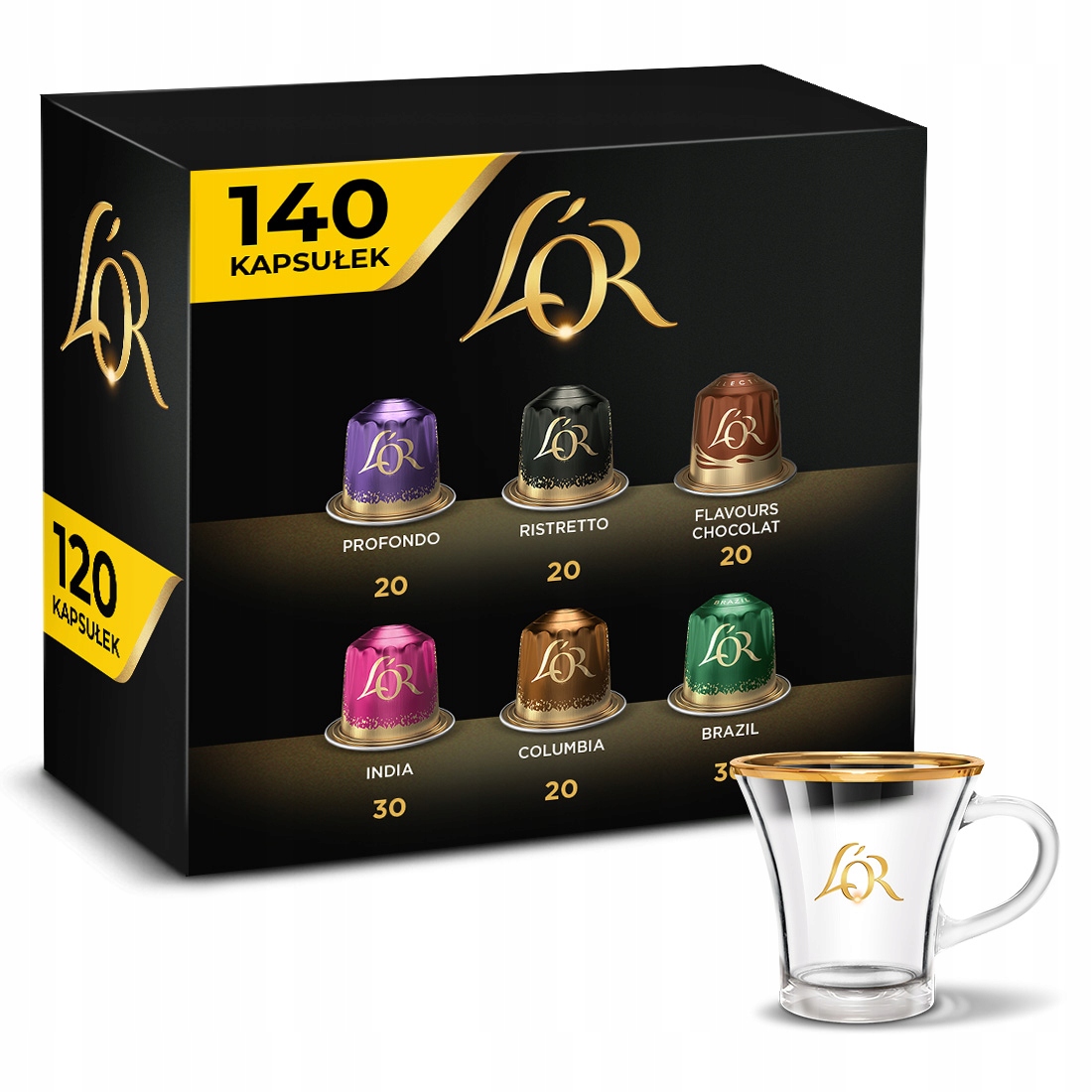 Kapsułki L'or do Nespresso(r)* Zestaw 140szt mix