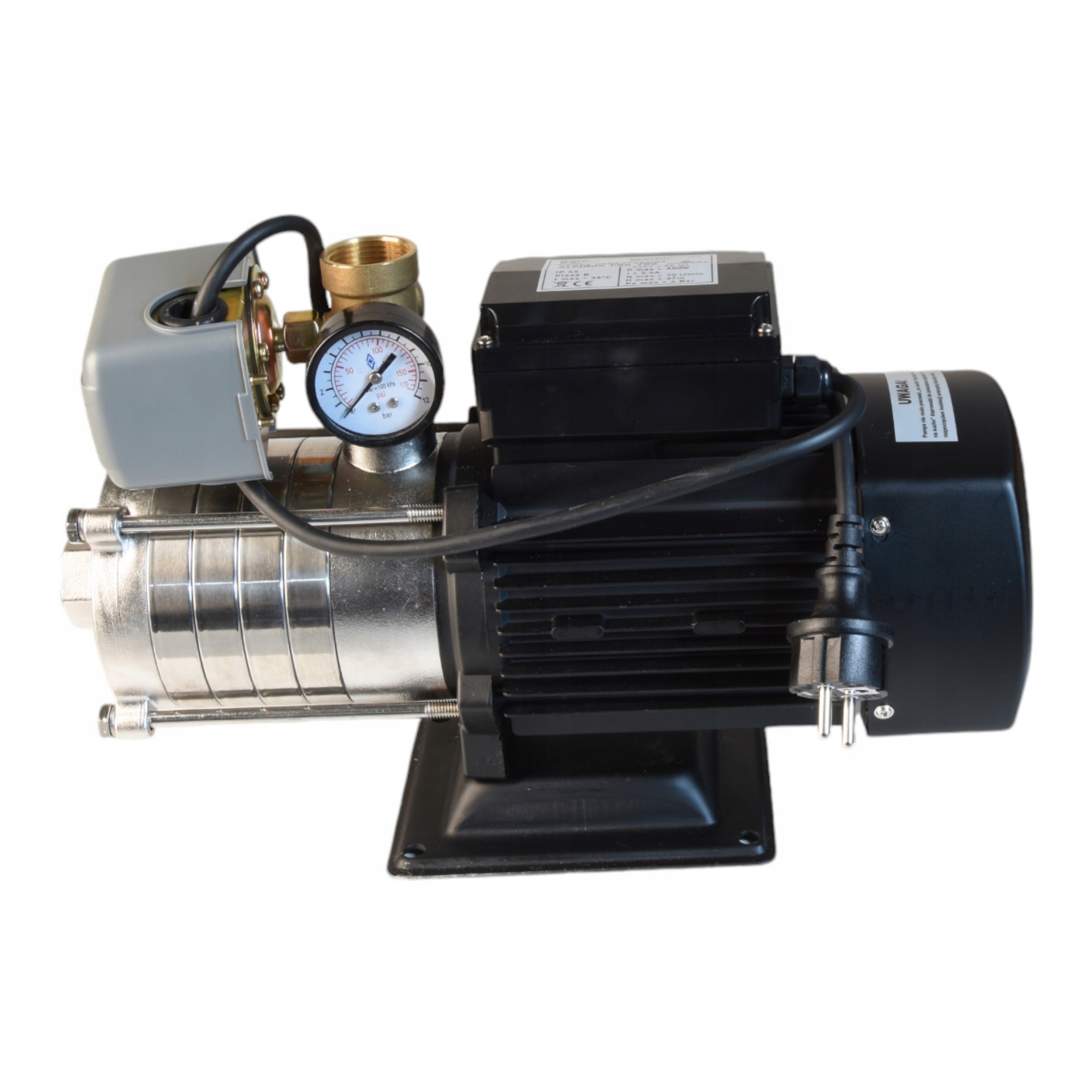 550 W Hydroforová Čerpadlo Inox Na Vodu Kvalita Premium Pro 70 l/min S Príslušenstvom