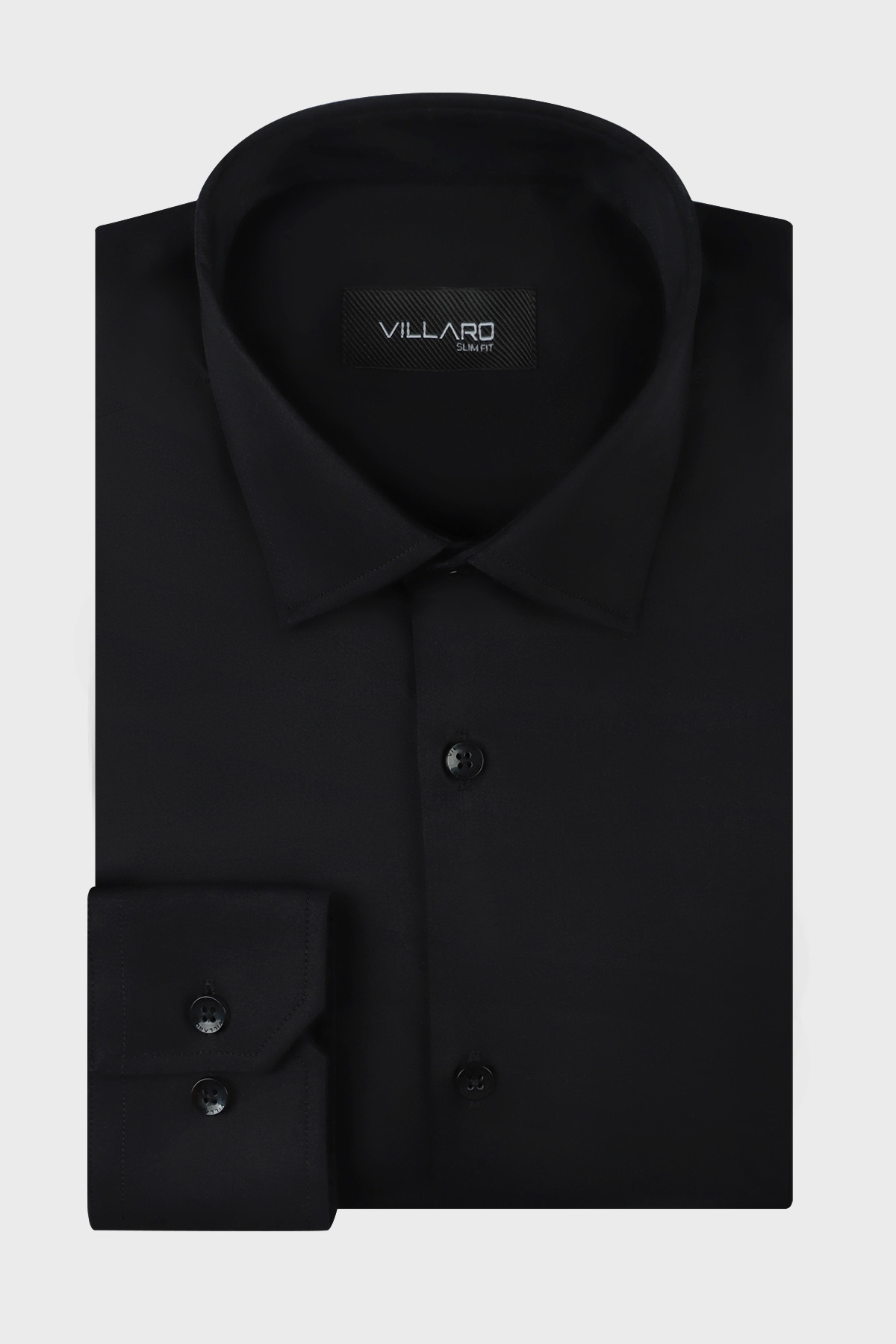 Černá pánská košile Slim Fit 44-176/182
