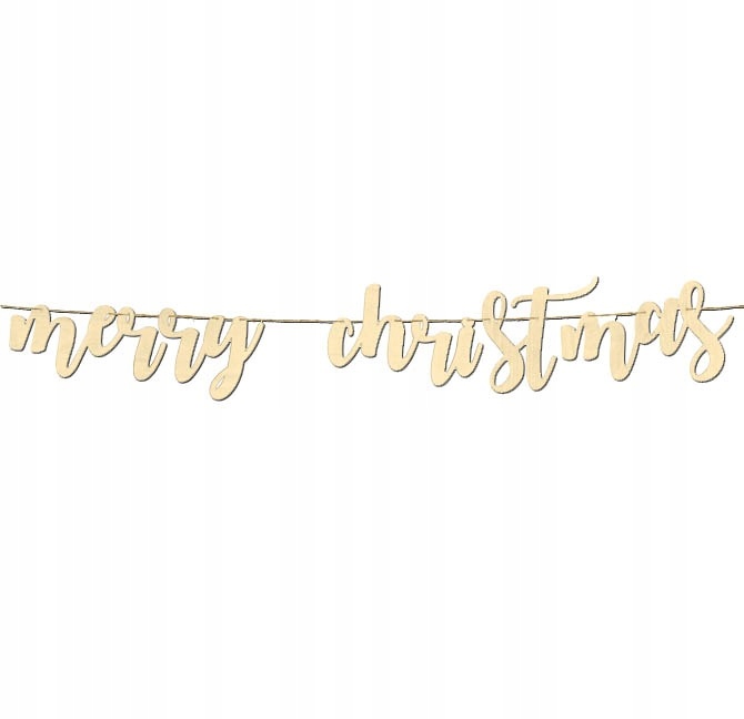 

Baner Wisząca Dekoracja Merry Christmas Drewniana