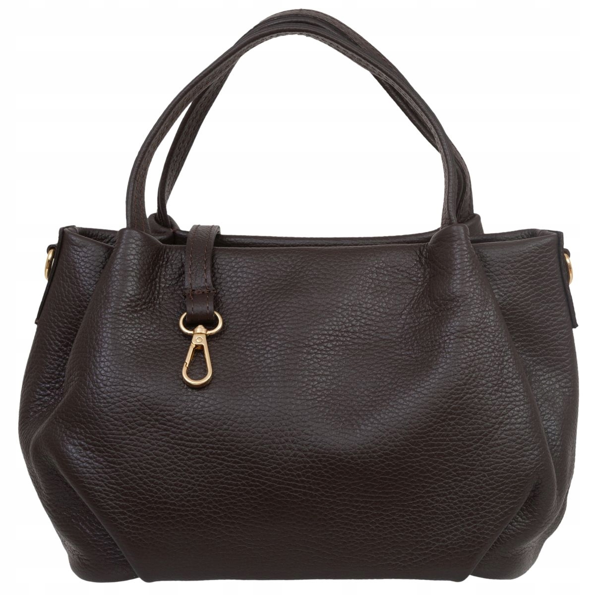 Dámská kožená kabelka přes rameno Vera Pelle Bolsa Choco