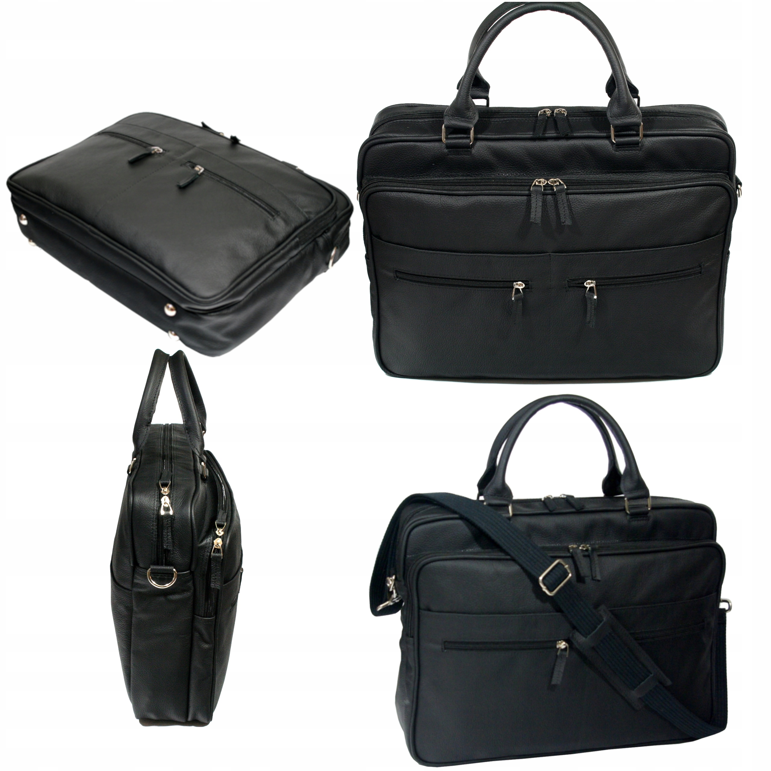 Kožená pánská taška s kapsou na notebook 15" polská výroba