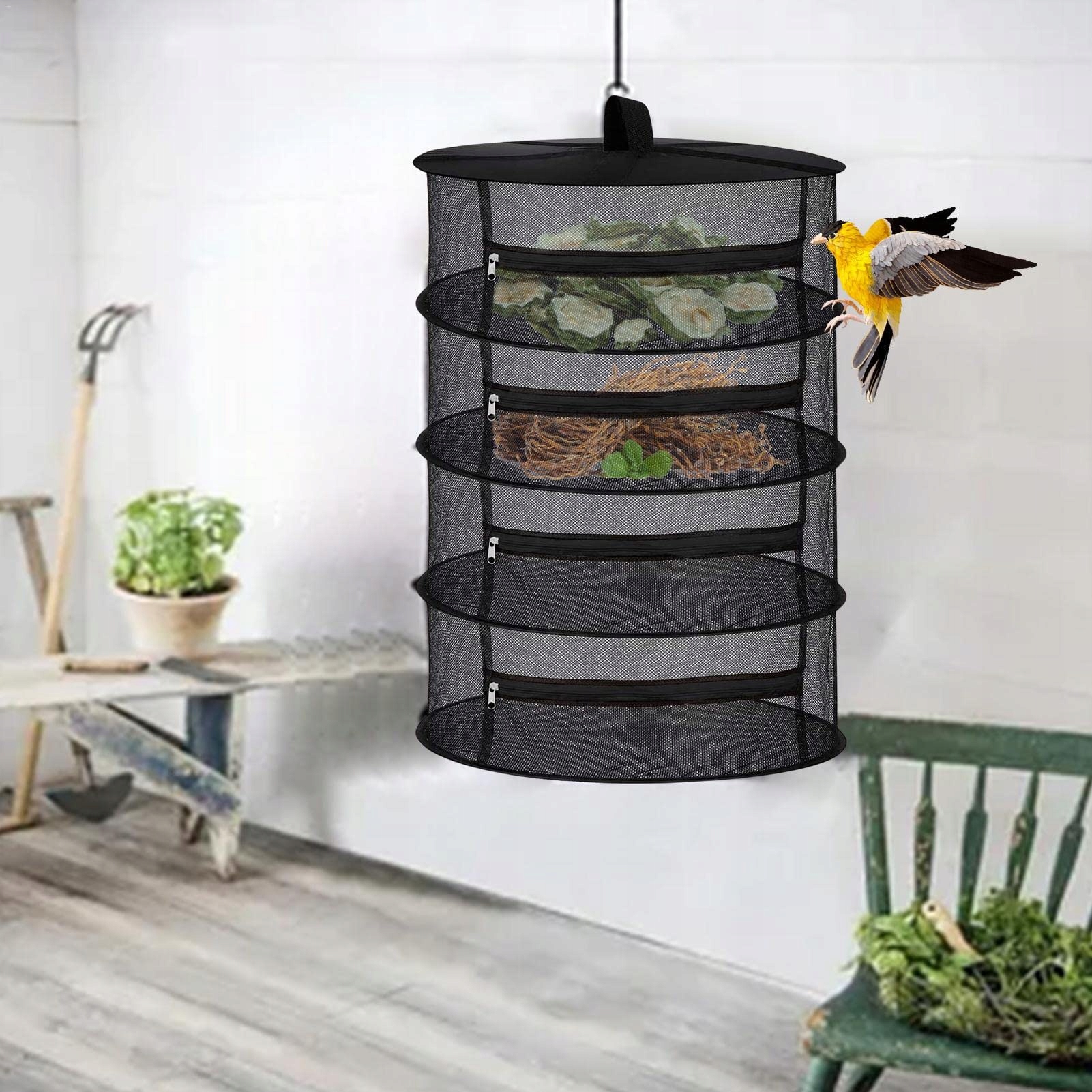 SUSZARKA SIATKA DO SUSZENIA ZIÓŁ 60CM 4 PÓŁEK NA FASOLĘ/PŁATKI Materiał dominujący metal