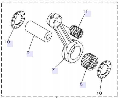 Oem kľukový hriadeľ yz 85 19-23