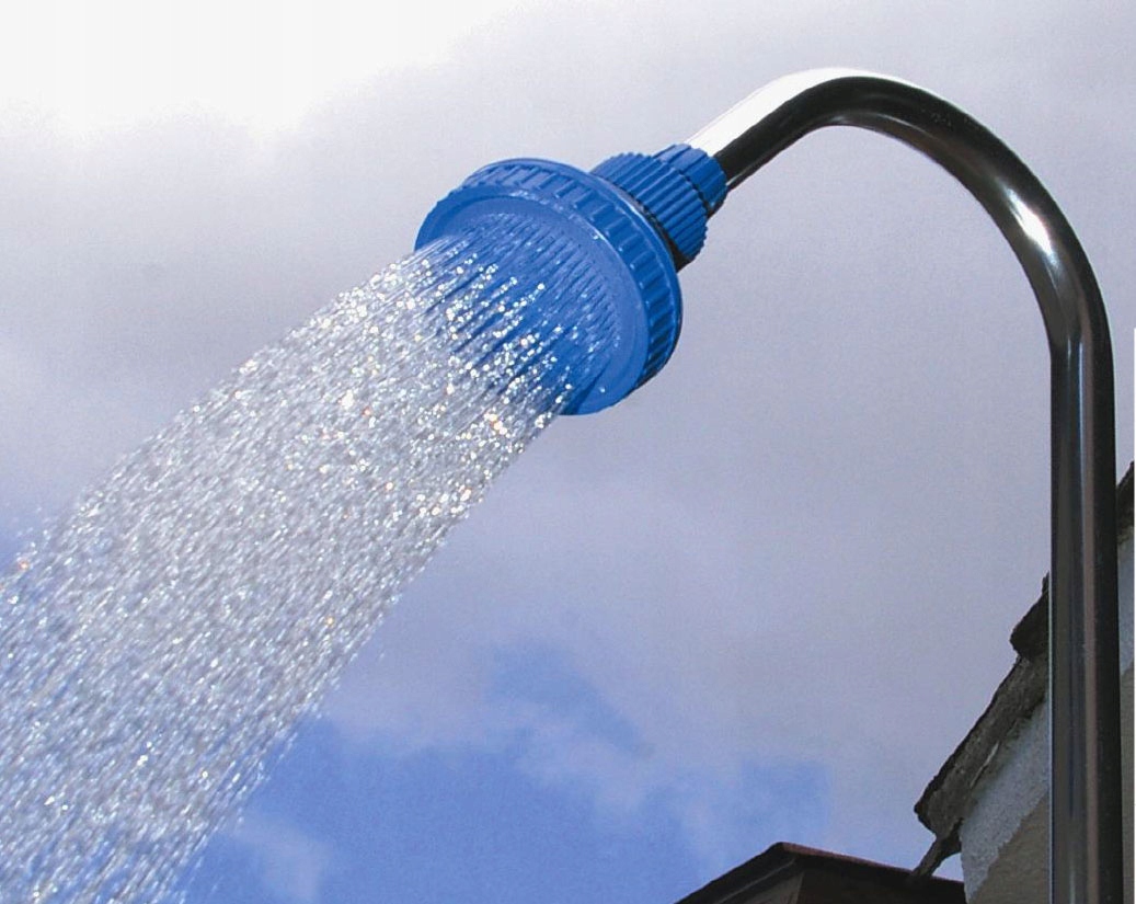 PRYSZNIC OGRODOWY NATRYSK ZRASZACZ trójnóg WBIJANY Model 5903855080799