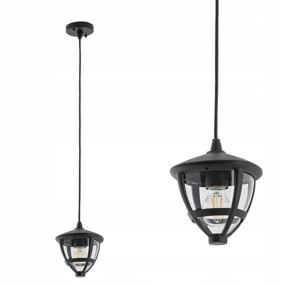 Závěsná zahradní lampa moderní lampa IP44 černá 1*E27 Nowodvorski