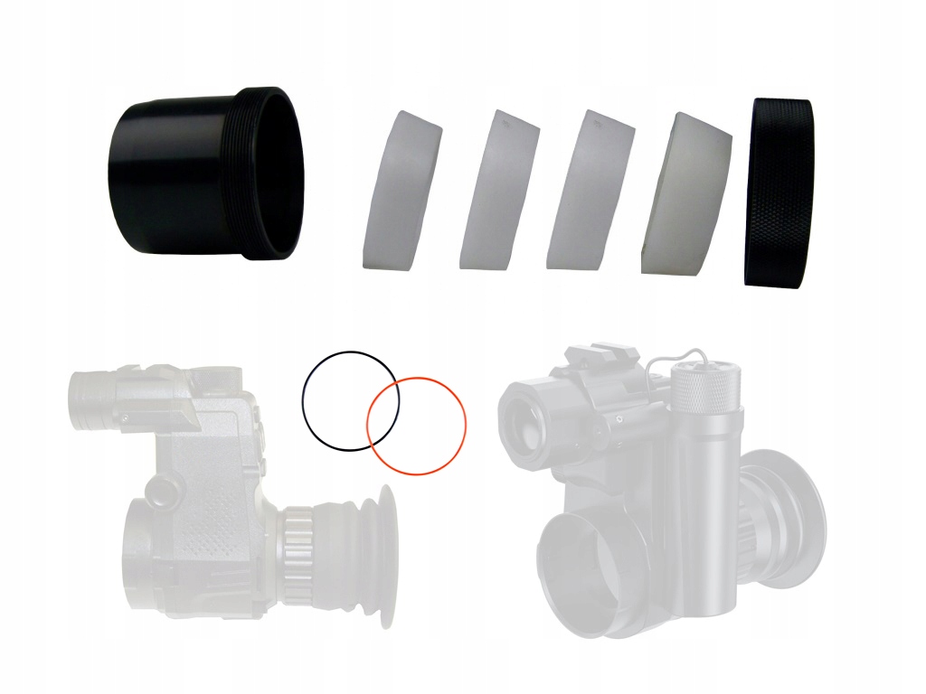 Univerzální adaptér pro noční vidění 007s 007SP Lrf kroužky 45 mm