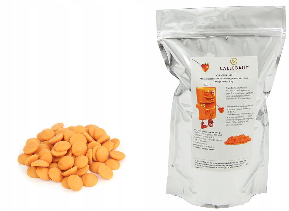 Czekolada Orange 1KG pomarańczowa fondue pomarańcza