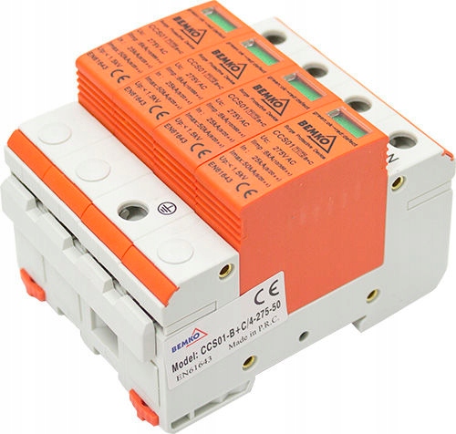 OGRANICZNIK PRZEPIĘĆ 4P 25-50kA T1+T2 (B+C) BEMKO Marka Schelinger