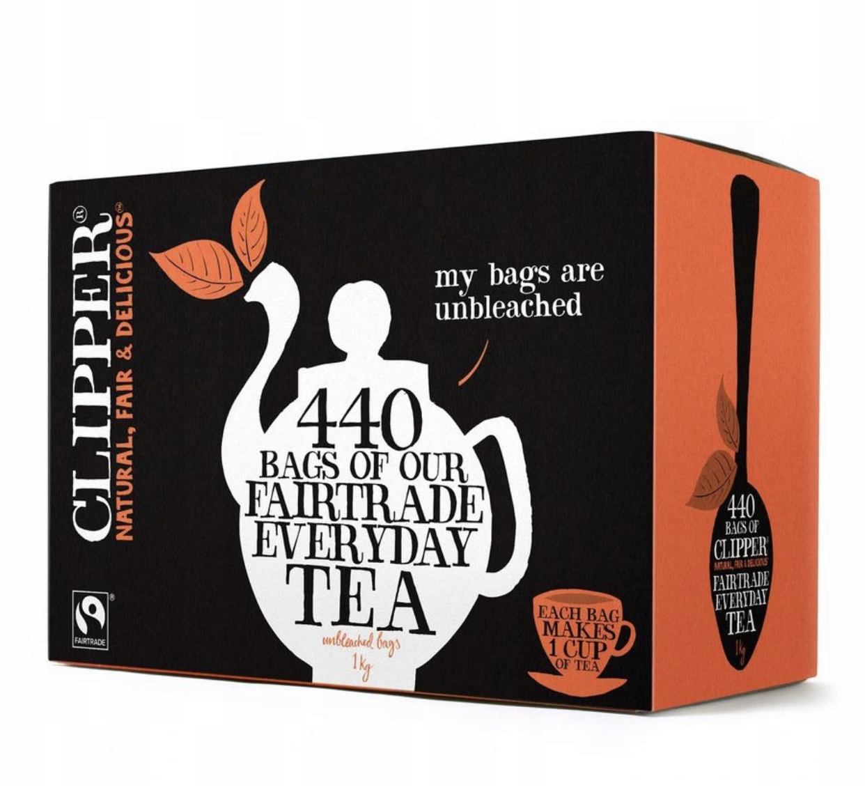 Herbata Czarna Clipper Everyday Fairtrade 440 Z Uk mocna wydajna
