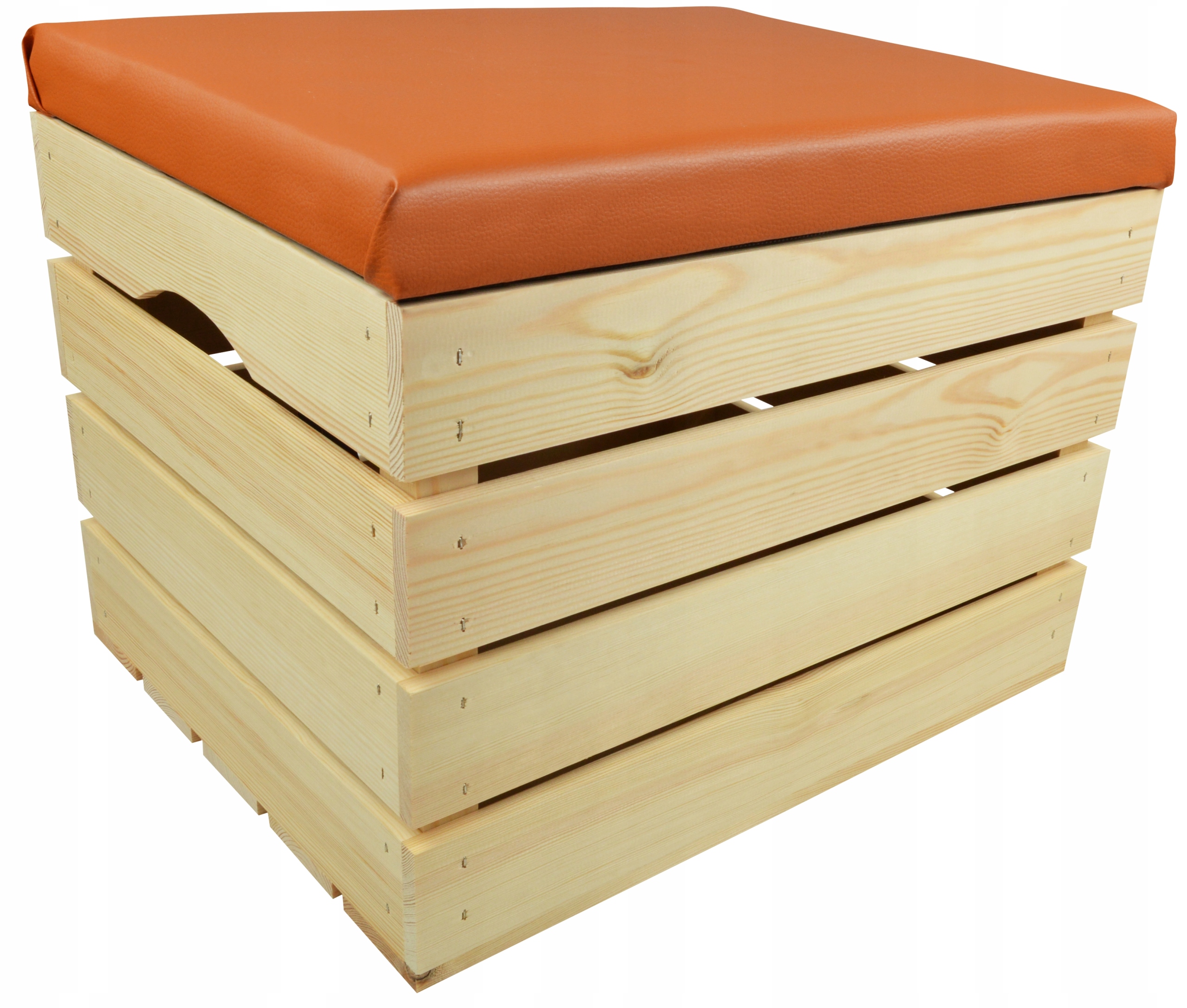 Taburet Dřevěná Čalouněná Borovicová Skříň