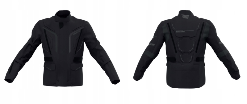 Textilná Bunda Ozone Sahara Čierna 8XL