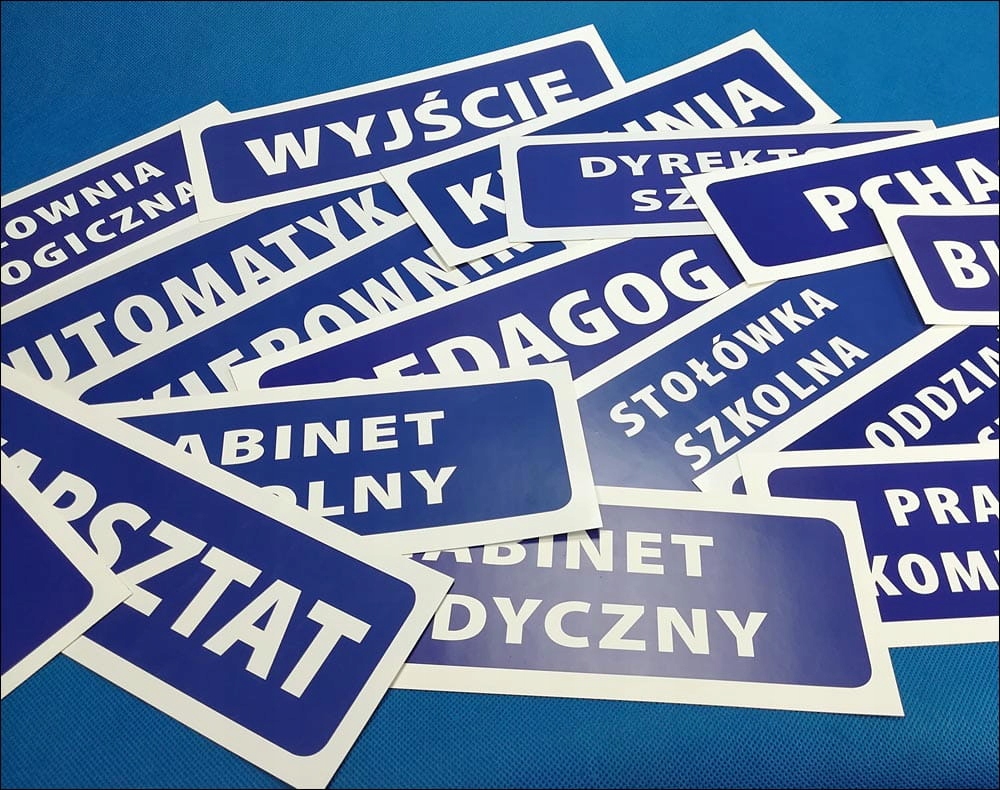 Naklejka info na drzwi - SEKRETARIAT UCZNIOWSKI Marka inna