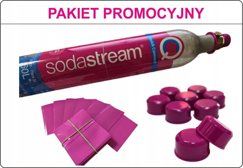 Zaślepki korki 100 szt. plomby 100 szt. Zestaw na zawór Sodastream